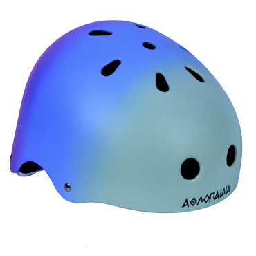 ATHLOPAIDIA Adjustable Racing Helmet - Green/Pink/Blue Gradient